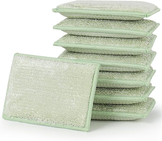JEBBLAS Bamboo Natural Kitchen Sponges Dish Sponge Cleaning Sponge Heavy Duty by JEBBLAS