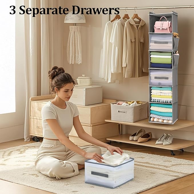 6-Tier Hanging Closet Organizer - Image 3