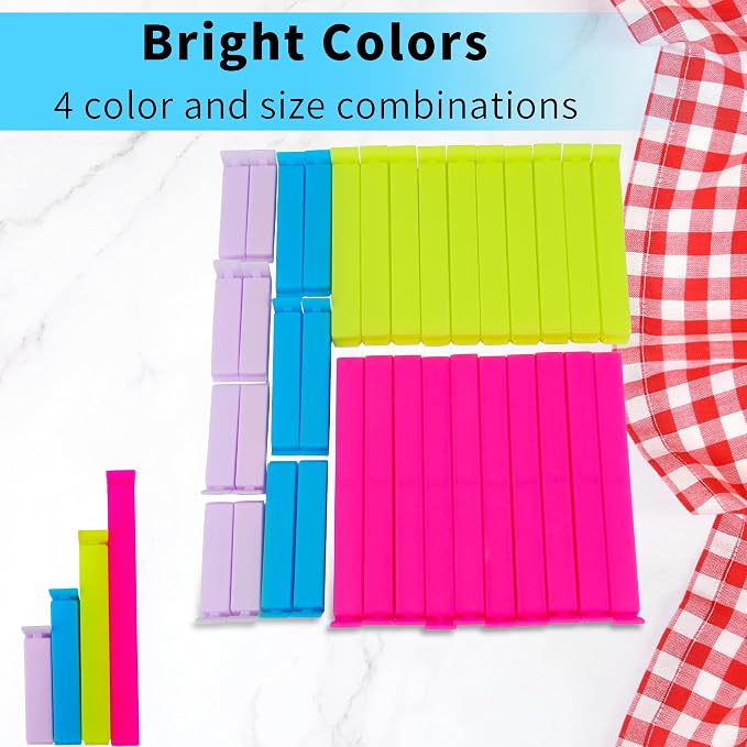 34 Pack Plastic Chip Clips - Image 7