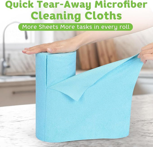Matthew Microfiber Cleaning Cloth Roll 72Pack Reusable Paper Towels&Washable - Image 2