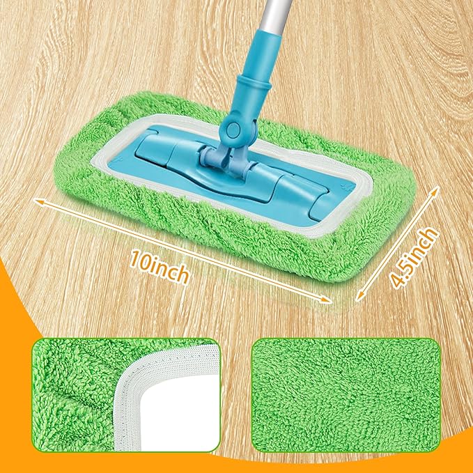 Reusable Dry Sweeping Cloths Microfiber Wet Mop Pads Compatible - Image 2