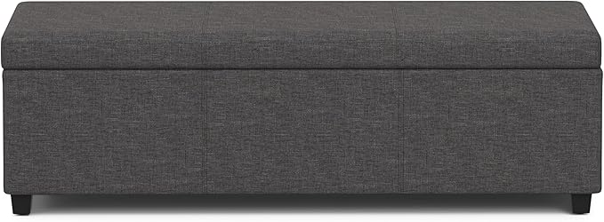 SIMPLIHOME Avalon 54 inch Wide Contemporary Rectangle Extra Large Storage - Image 5