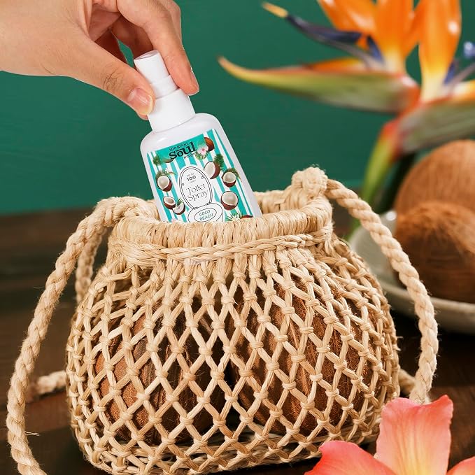 Toilet Spray, Coco Beach, Bathroom Odor Eliminator, Travel Size Air Freshener - Image 5