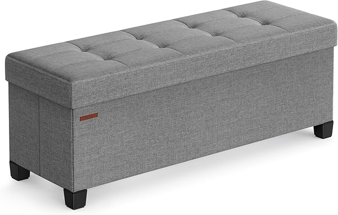 SONGMICS Storage Ottoman Bench, Foldable Foot Rest by SONGMICSbySONGMICSHOME