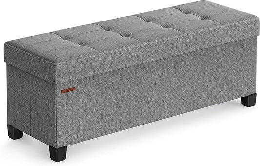 SONGMICS Storage Ottoman Bench, Foldable Foot Rest by SONGMICSbySONGMICSHOME