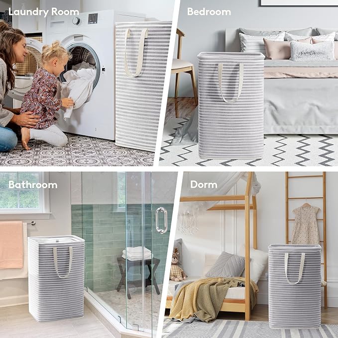 Lifewit 2 Pack Laundry Hamper Large Collapsible Laundry Baskets, Freestanding - Image 7