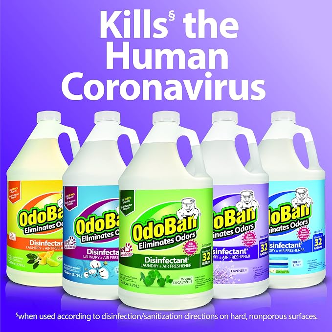 OdoBan Disinfectant Concentrate and Odor Eliminator, Made in the USA, Cotton - Image 8