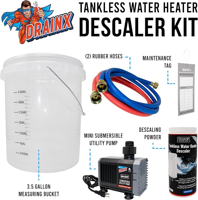 DrainX Tankless Water Heater Flushing Kit - Image 2