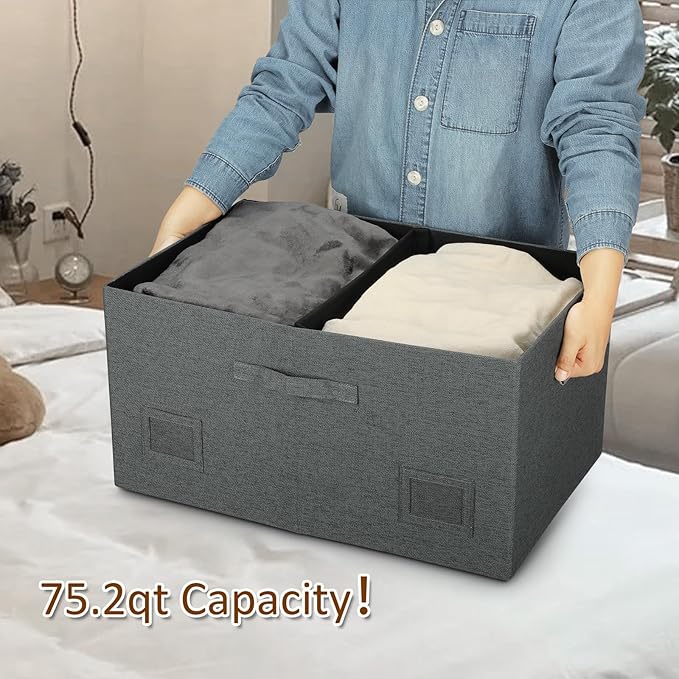 75 Quarts Extra Large Decorative Storage Bins - Image 3