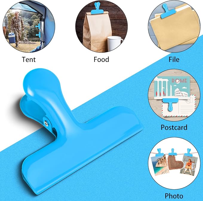 Bag Clips Heavy Duty Stainless Steel Chip Clips, Food Bags Clamp Great - Image 6