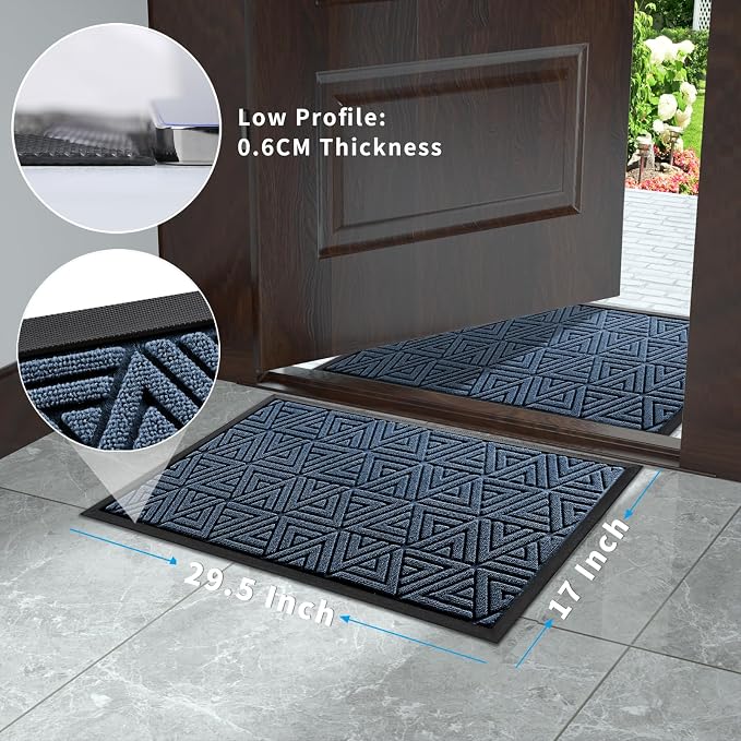 Yimobra Outdoor Mats for Front Door 29.5x17, All-Weather Waterproof Non-Slip - Image 8