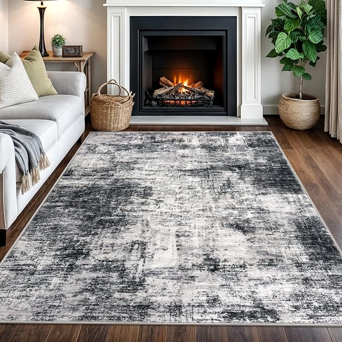 IOHOUZE Modern Abstract Area Rugs 5x7 Ft Washable Rugs by iOhouze