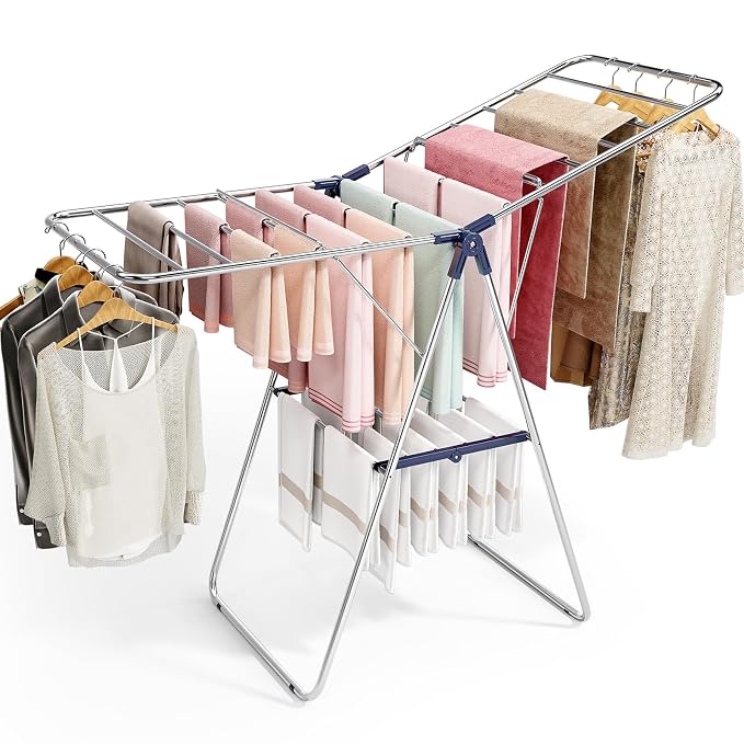 APEXCHASER Clothes Drying Rack, Stainless Steel Drying Rack Clothing by APEXCHASER