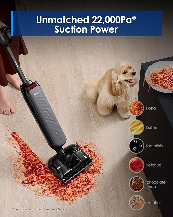 Tineco Floor One S7 Artist Wet Dry Vacuum Cleaner, 22kPa Suction, iLoop Smart - Image 2