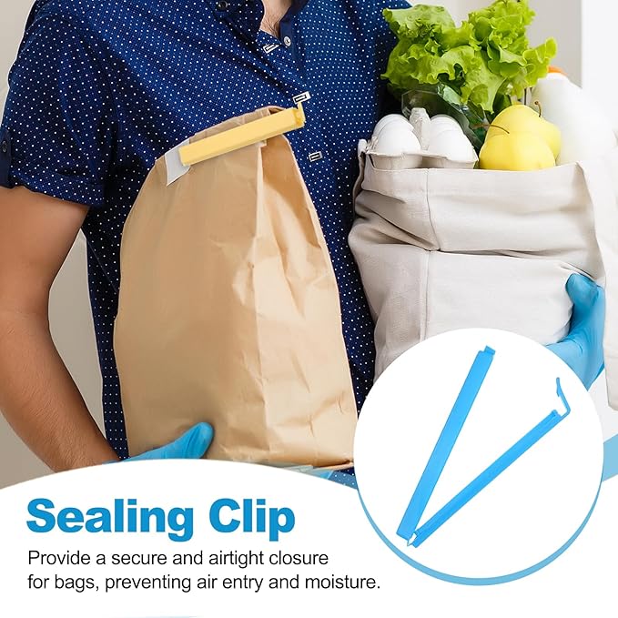 PATIKIL Sealing Clips 4.3 Inch, 10 Pack Reusable Plastic Bag Clip Clamp Sealer - Image 5