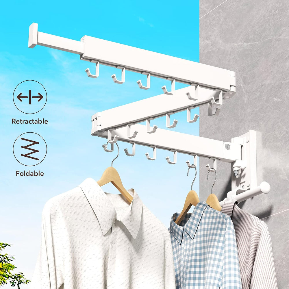 ZdwCyl Clothes Drying Rack,Laundry Drying Rack Wall Mount, Wall Mounted Cloth...