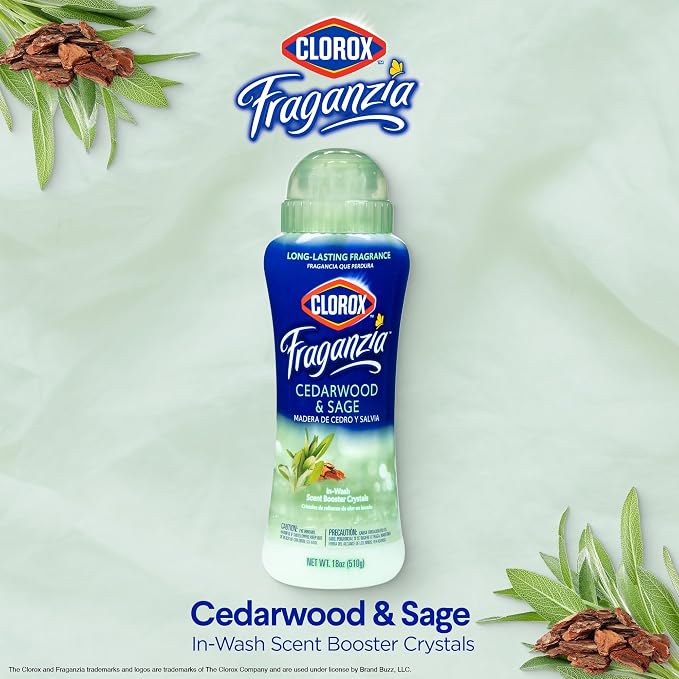 Clorox Fraganzia Laundry Scent Booster Crystals in Cedarwood & Sage Scent - Image 3
