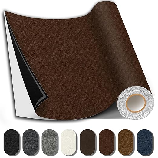 Suede Repair Patch, 17X79 Inch Fabric Large Repair Tape, Self-Adhesive Patches by SHAGOOM