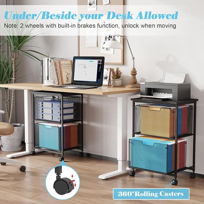 Letter/Legal Rolling File Cart - Image 4