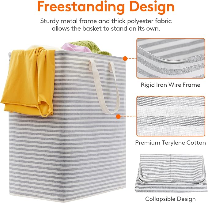 Lifewit Laundry Hamper Large Collapsible Laundry Basket, Freestanding - Image 2