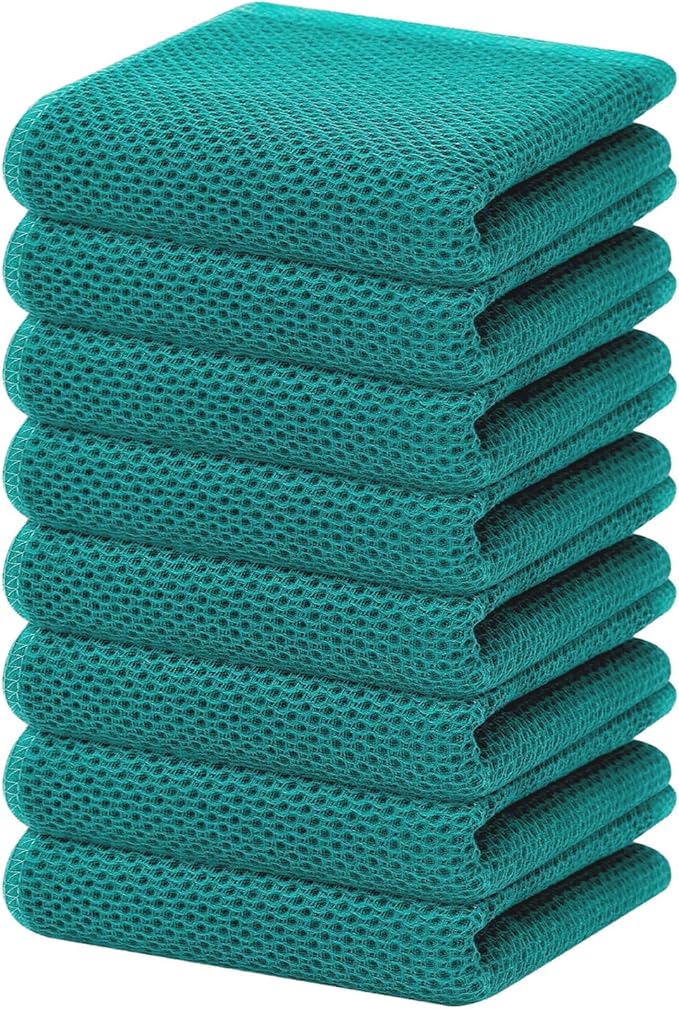 Homaxy 100% Cotton Waffle Weave Kitchen Dish Towels, Ultra Soft Absorbent Quick by Homaxy