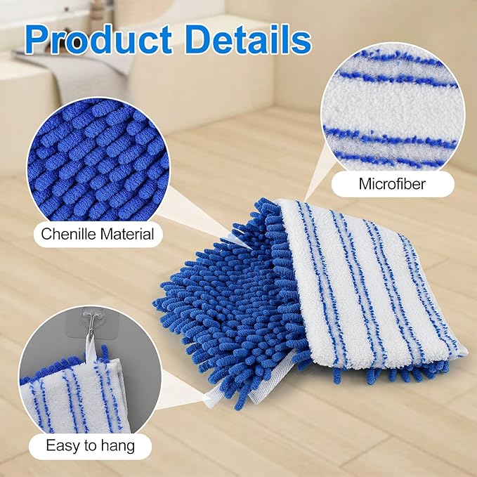 Microfiber Dust Mop for Hardwood Floors, Flat Mops for Floor Cleaning, - Image 6