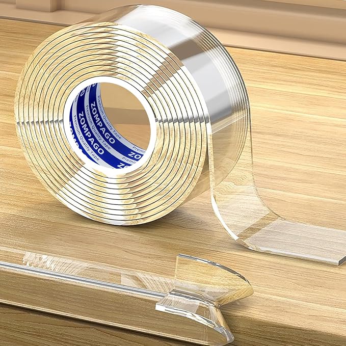 Clear Soft Corner Protectors for Furniture Strip, 1.6in x 13FT, Sharp Edge & by ZOMPAGOTape