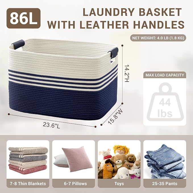 86L Extra Large Laundry Basket - Image 2