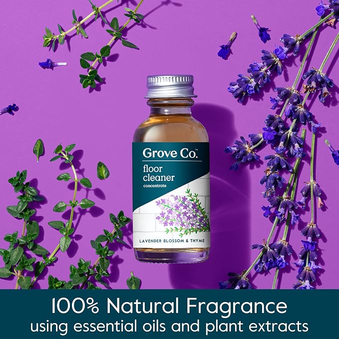 Grove Co. Floor Cleaner Refill Concentrate + 1 x Durable Glass Spray Bottle - Image 2