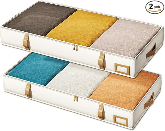 Vailando Under Bed Storage Containers, Foldable Storage Bins by Vailando