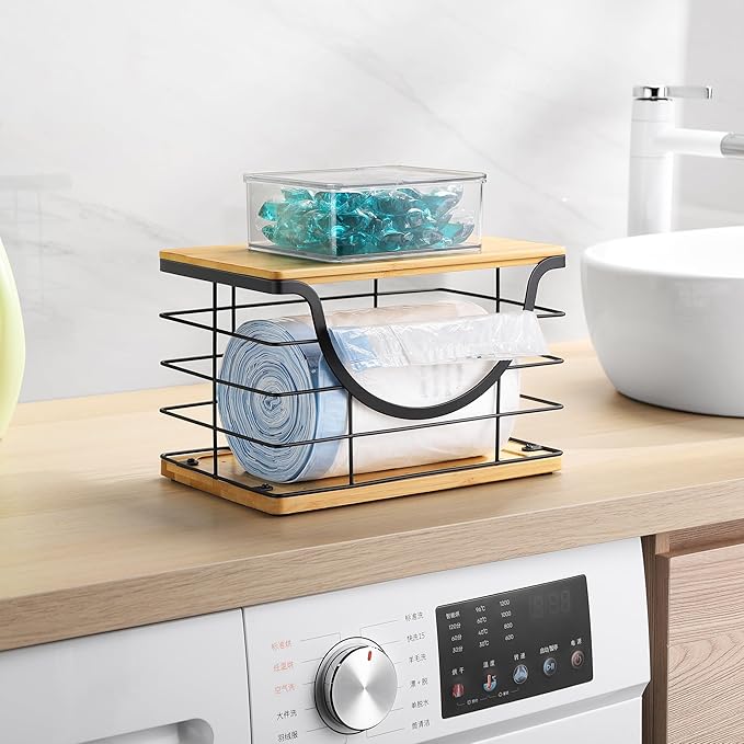 Extra Large Trash Bag Holder Under Sink Organizer Stackable Pantry Organizers - Image 8