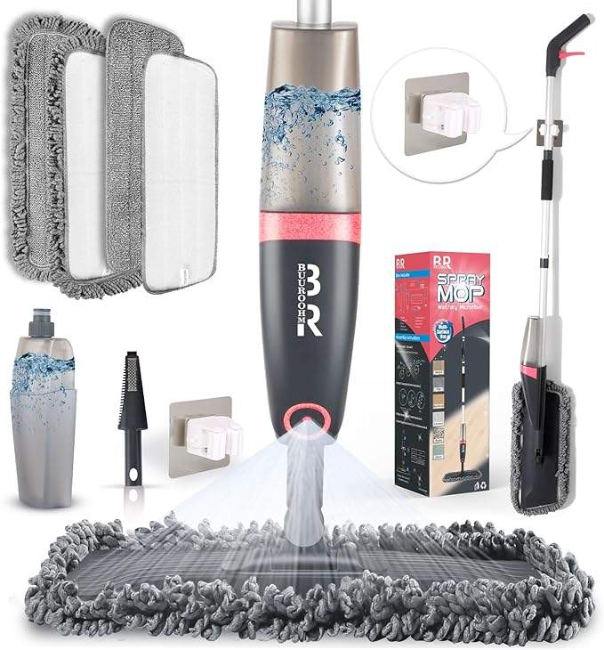Microfiber Spray Mop for Floors Dry and Wet Mop by MakeCleaningEfficientFun