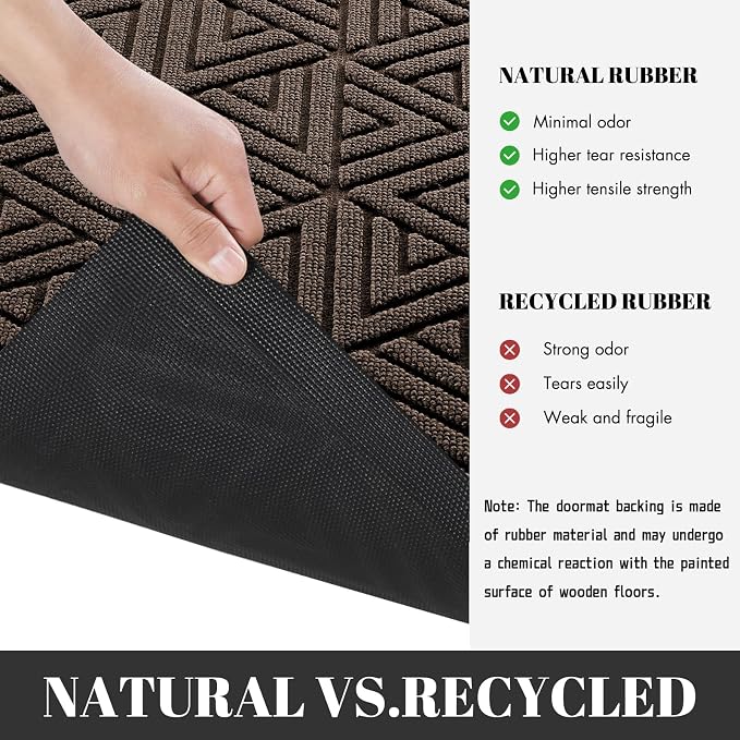Yimobra Large Door Mat 47x32, All-Weather Waterproof Non-Slip Welcome Matt - Image 4