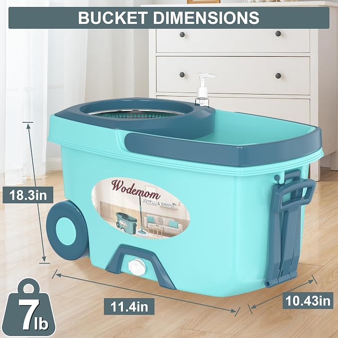 Spin Mop and Bucket System, Mop and Bucket - Image 8