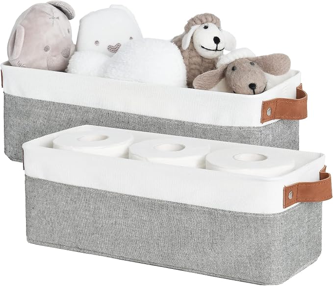 StorageWorks Narrow Storage Bins, Small Basket by StorageWorks