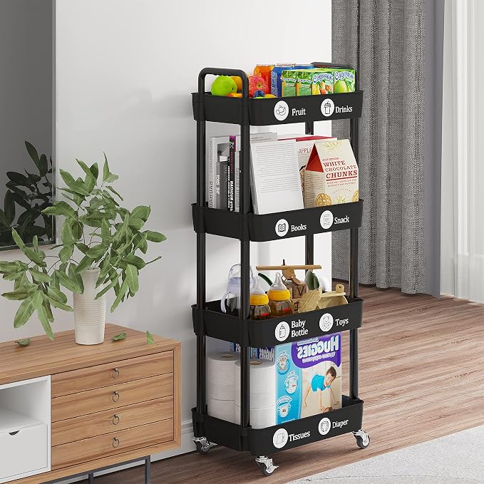 Laiensia 4-Tier Rolling Cart - Image 6