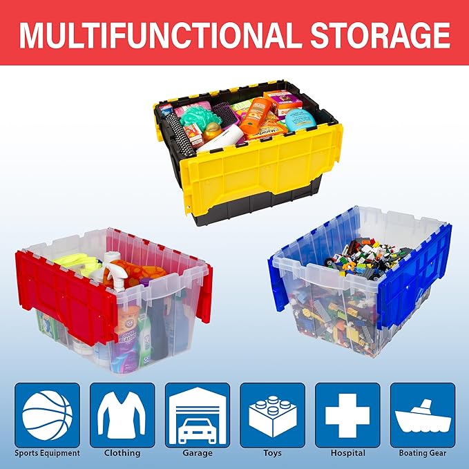 Akro-Mils KeepBox 12 Gallon Storage Container, Nesting and Stackable Plastic - Image 4