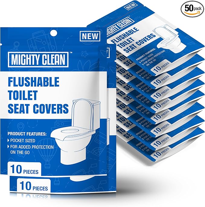 Toilet Seat Covers Flushable by MightyClean