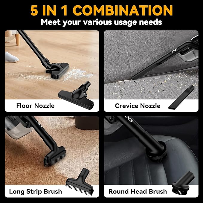 Cordless Vacuum for Dewalt 20V Battery, 5 in 1 Handheld Electric Vacuum Cleaner - Image 5