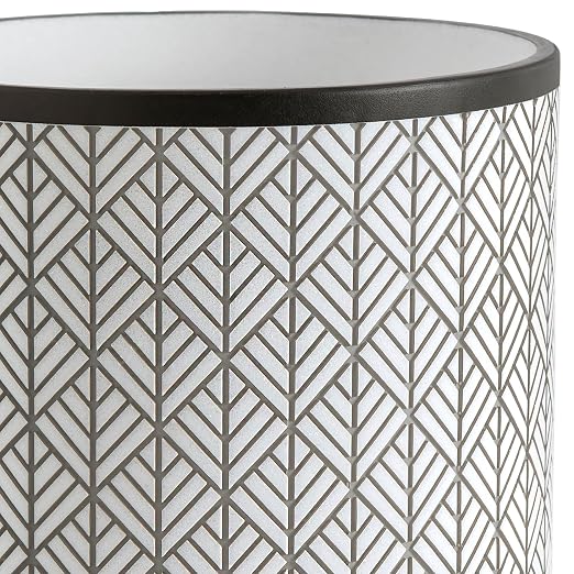 Allure Home Creation Shelby Resin Grey Multicolored Wastebasket Trash Can - Image 6