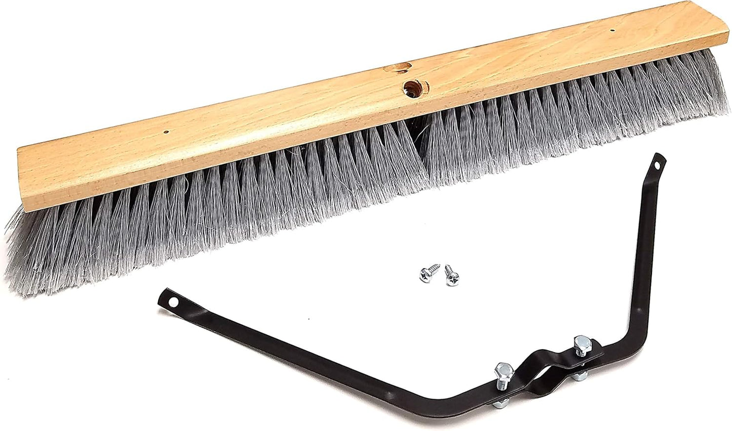 24” Smooth-Surface Push Broom Head with Broom Brace