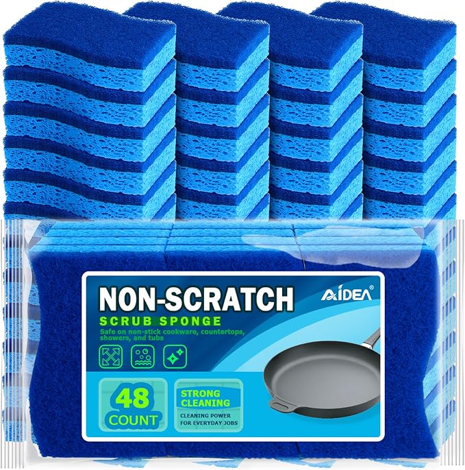 AIDEA Non-Scratch Scrub Sponge, Sponges by AIDEAHOME