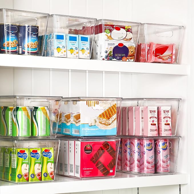 Vtopmart 4 Pack Clear Stackable Storage Bins - Image 4