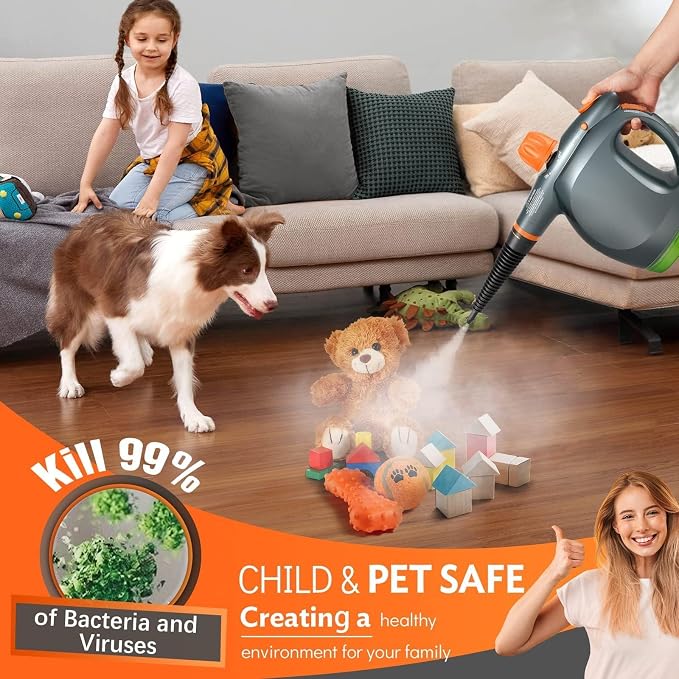 1250W Powerful Handheld Steam Cleaner - Image 6