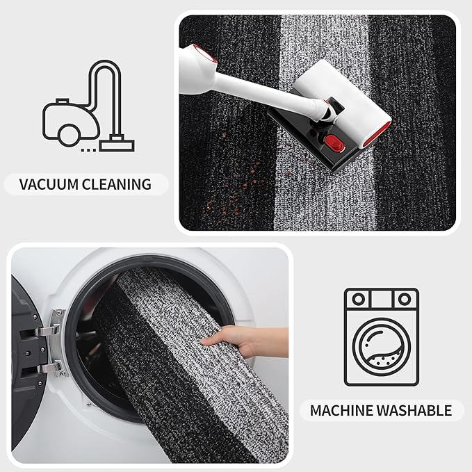 Kitinjoy Indoor Outdoor Door Mat, 40x32 Non-Slip Absorbent Dirt Trapper - Image 5