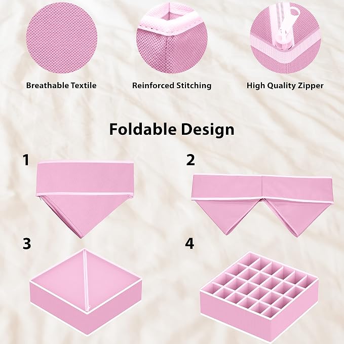Simple Houseware 4-Pack Drawer Organizer Set - Image 5