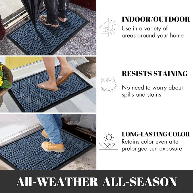 Yimobra Extra Large Door Mat 60x32, All-Weather Waterproof Non-Slip Welcome - Image 7