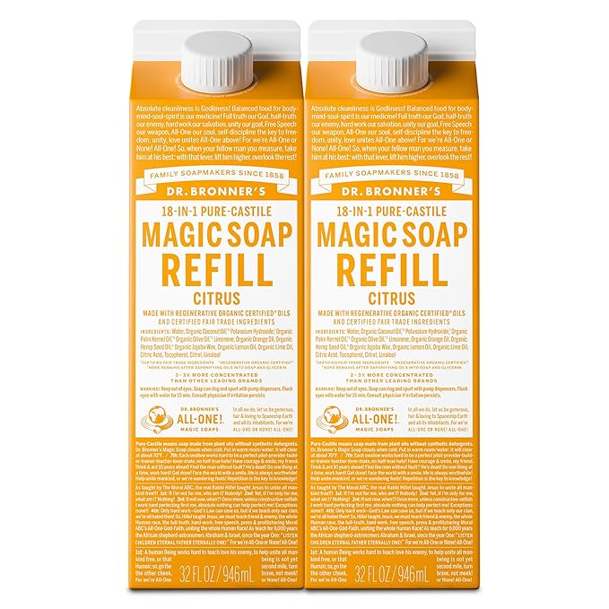 Dr. Bronner's Magic Soap-Pure-Castile Liquid Refill by DrBronners