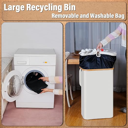 efluky Recycling Bin 100L, 26 Gallon Recycle Bins - Image 5