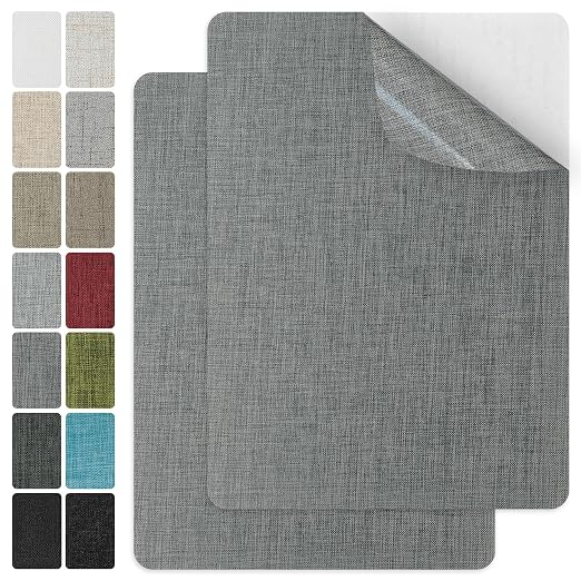 J.CARP 2Pcs Linen Repair Patches, Large Self-Adhesive Fabric Patch by JCARP